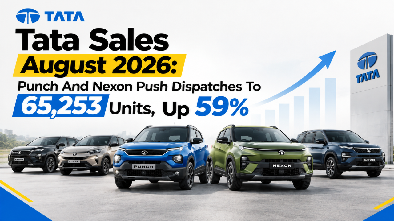 Tata Sales August 2026: Punch And Nexon Push Dispatches To 65,253 Units, Up 59%